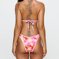 Sandbar Triangle Bikini Top Pink Floral