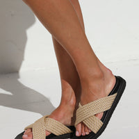 BILLINI ZIRA SANDALS BLACK ROPE