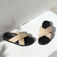 BILLINI ZIRA SANDALS BLACK ROPE
