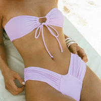 Tropical Vibes Bikini Bottoms Purple