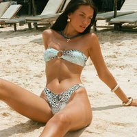 Macs Bandeau Bikini Top Leopard