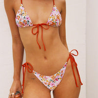 Love And Light Tie Side Bikini Bottoms Multi Floral