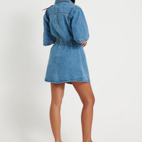 Kaneisha Denim Dress Light Blue - FINAL SALE