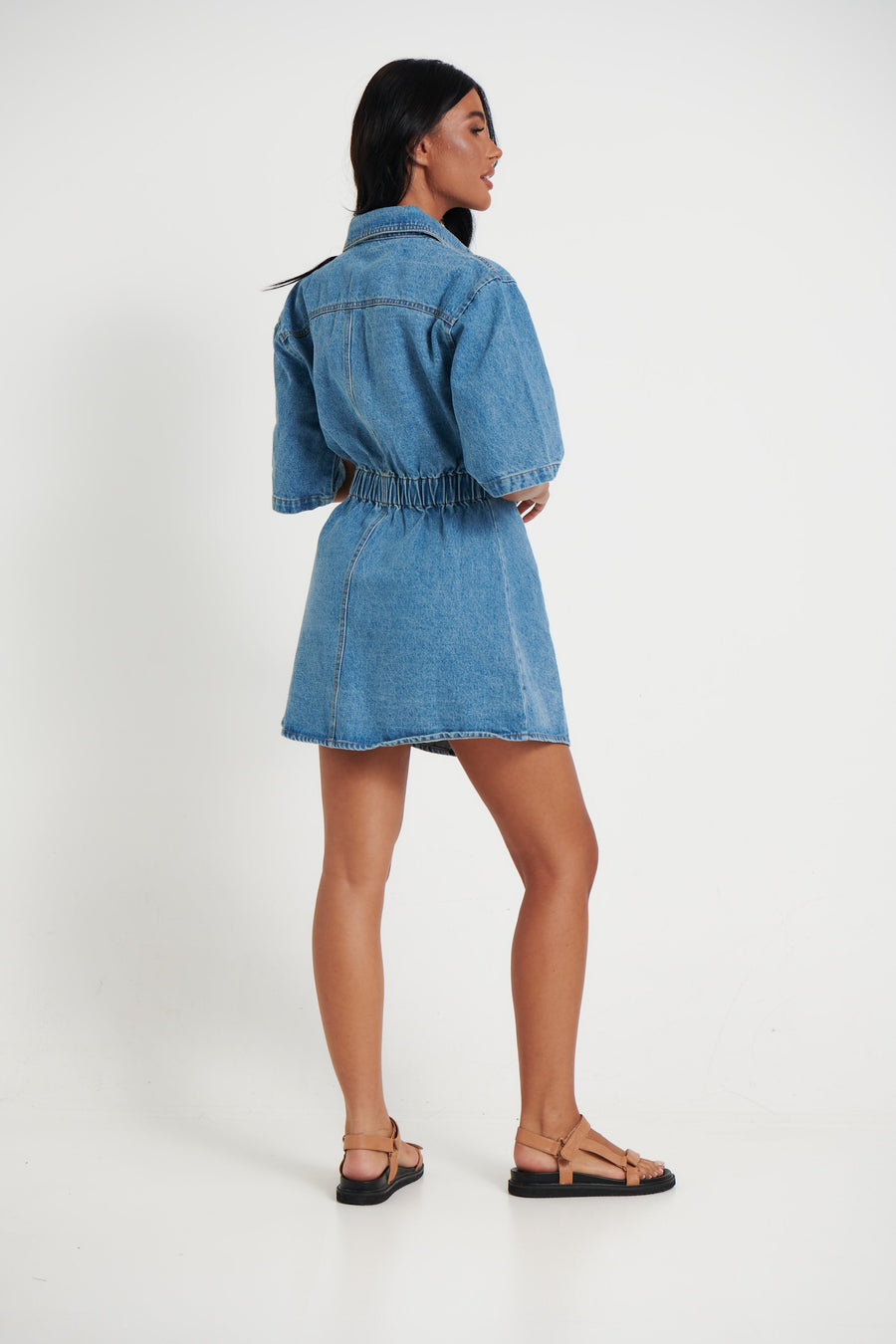 Kaneisha Denim Dress Light Blue - FINAL SALE