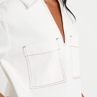 Tara Mini Dress White - FINAL SALE