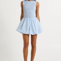 Charlotte Bubble Dress Blue Gingham - FINAL SALE