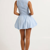 Charlotte Bubble Dress Blue Gingham - FINAL SALE