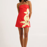 Kalani Mini Dress Red Lily