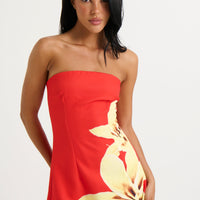 Kalani Mini Dress Red Lily