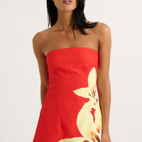 Kalani Mini Dress Red Lily