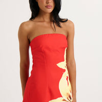 Kalani Mini Dress Red Lily