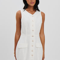 Arabella Mini Dress White - FINAL SALE