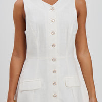 Arabella Mini Dress White - FINAL SALE
