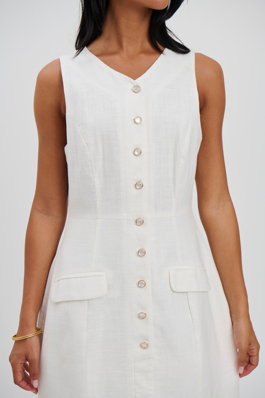 Arabella Mini Dress White - FINAL SALE