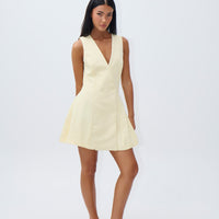Poet Mini Dress Butter - FINAL SALE