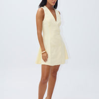 Poet Mini Dress Butter - FINAL SALE