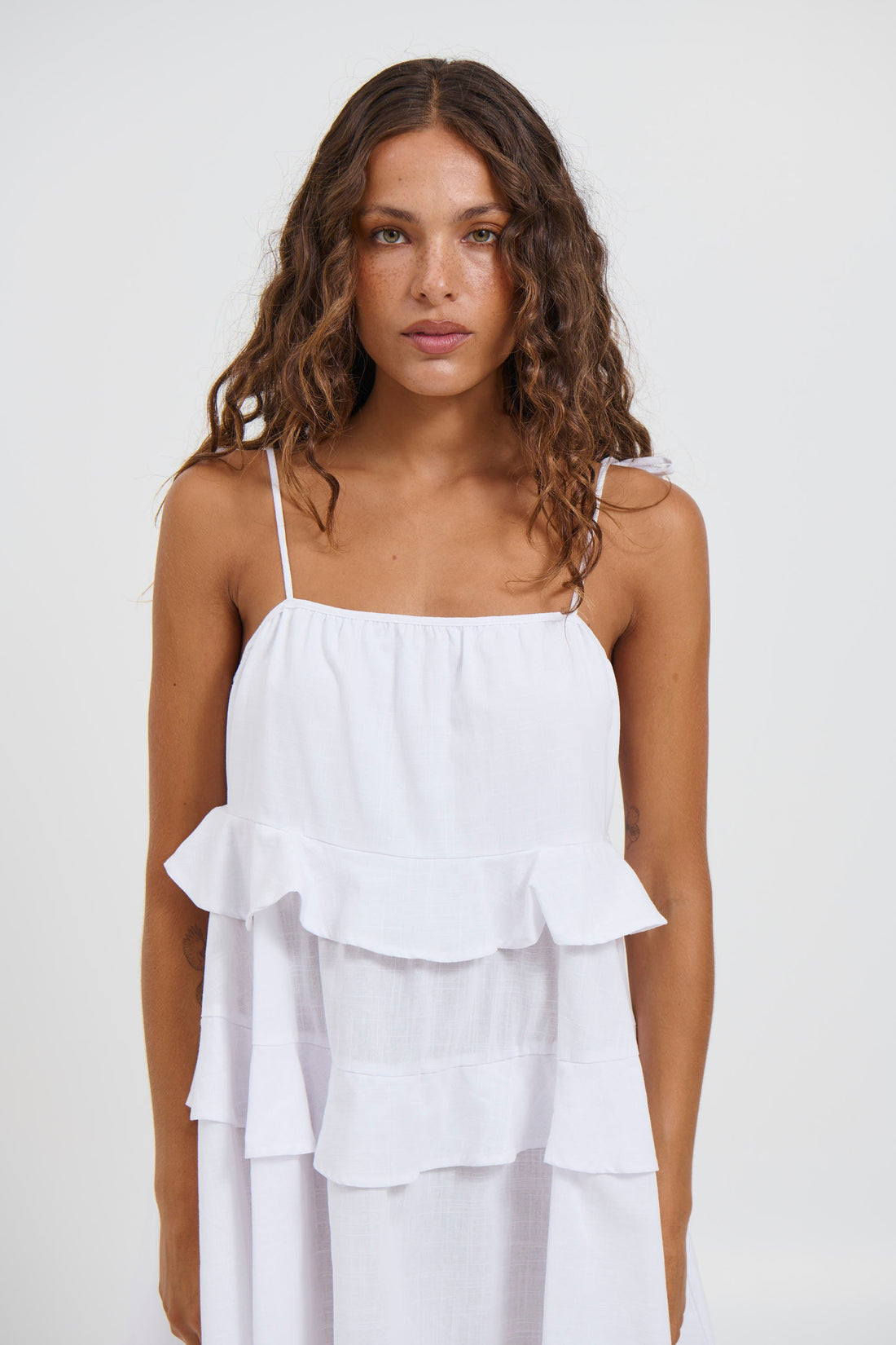 Susie Mini Dress White - FINAL SALE