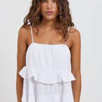 Susie Mini Dress White - FINAL SALE