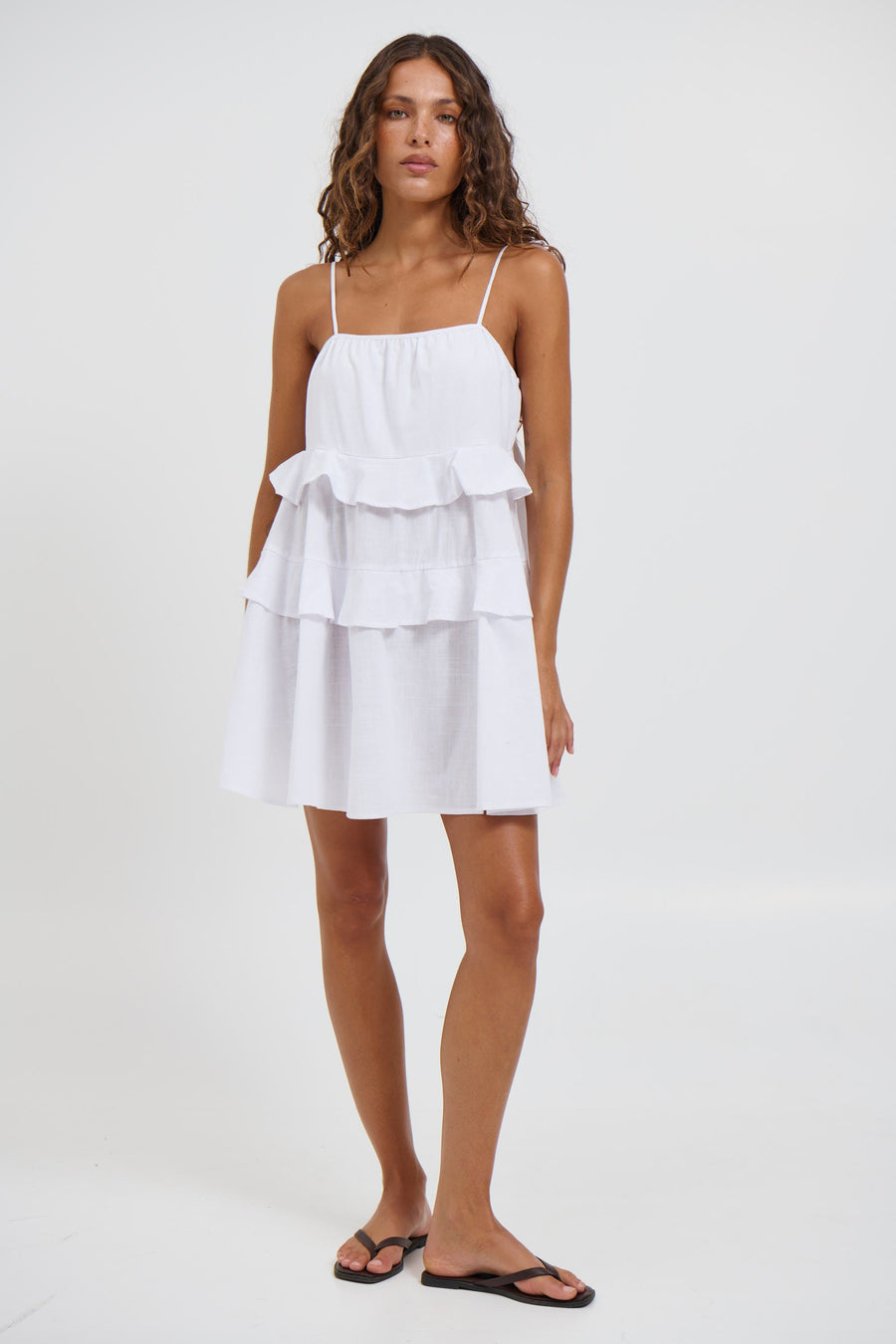 Susie Mini Dress White - FINAL SALE