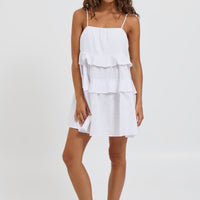 Susie Mini Dress White - FINAL SALE