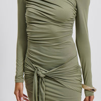 Tuscany Mini Dress Khaki - FINAL SALE
