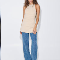 Phoenix Mini Dress Stone - FINAL SALE