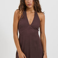 Martina Mini Dress Chocolate