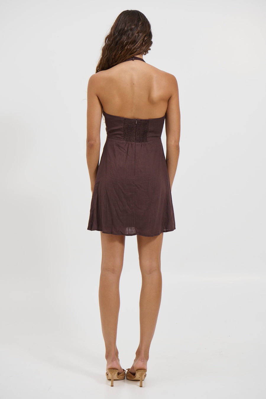 Martina Mini Dress Chocolate