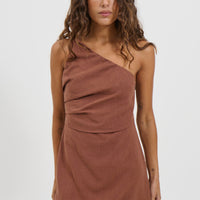 Maya Mini Dress Chocolate