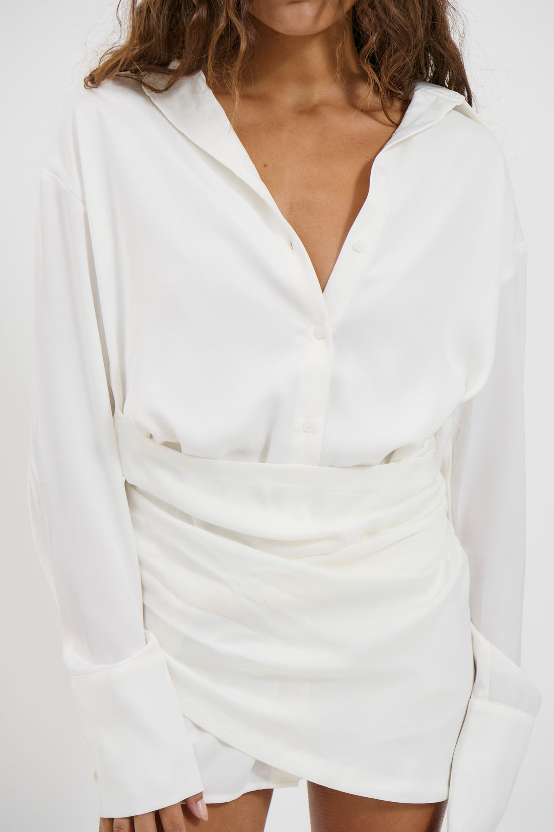 Mae Shirt Dress White