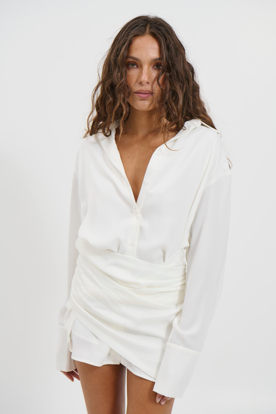 Mae Shirt Dress White