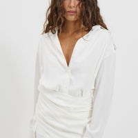 Mae Shirt Dress White