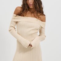 Arianna Mini Dress Beige - FINAL SALE