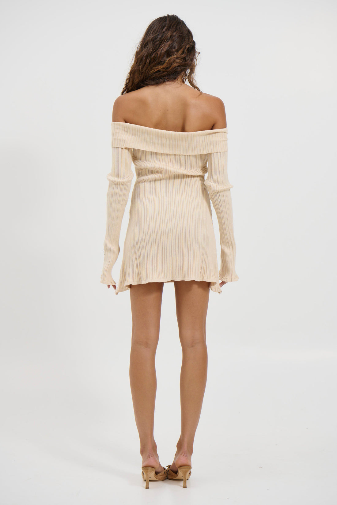 Arianna Mini Dress Beige - FINAL SALE