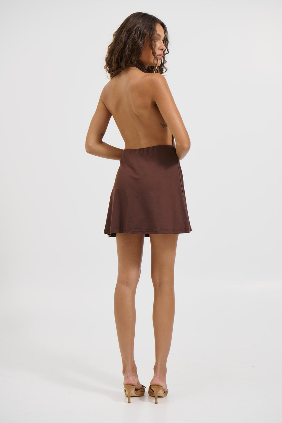 Mindy Mini Dress Chocolate