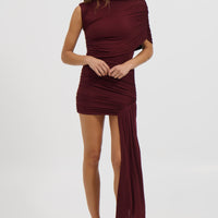 Ruby Mini Dress Wine