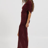 Ruby Mini Dress Wine