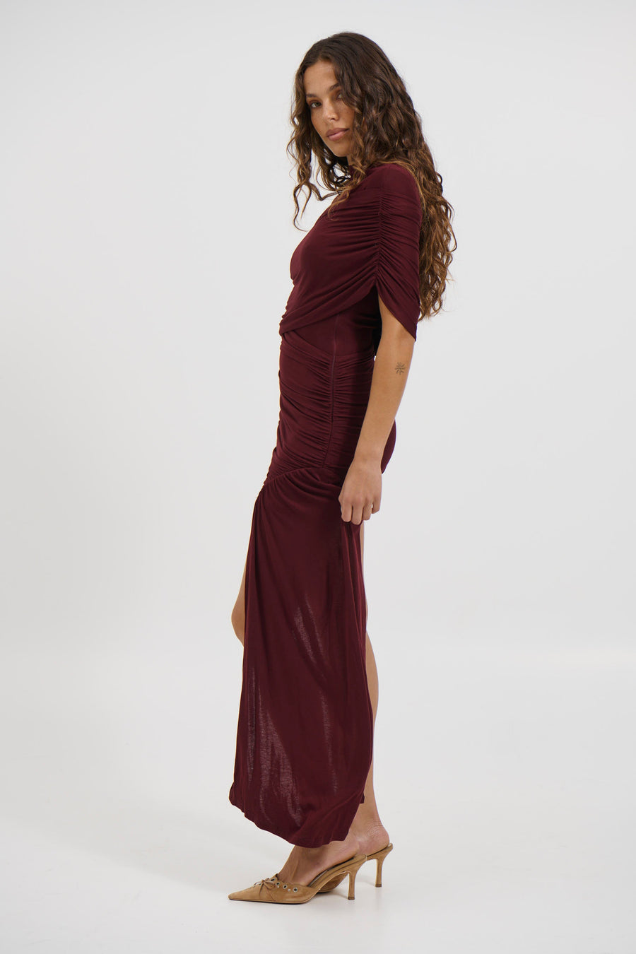 Ruby Mini Dress Wine