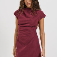 Ziah Mini Dress Wine