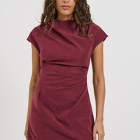 Ziah Mini Dress Wine