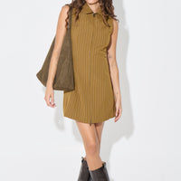 Lorna Mini Dress Chocolate - FINAL SALE