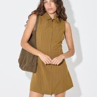 Lorna Mini Dress Chocolate - FINAL SALE