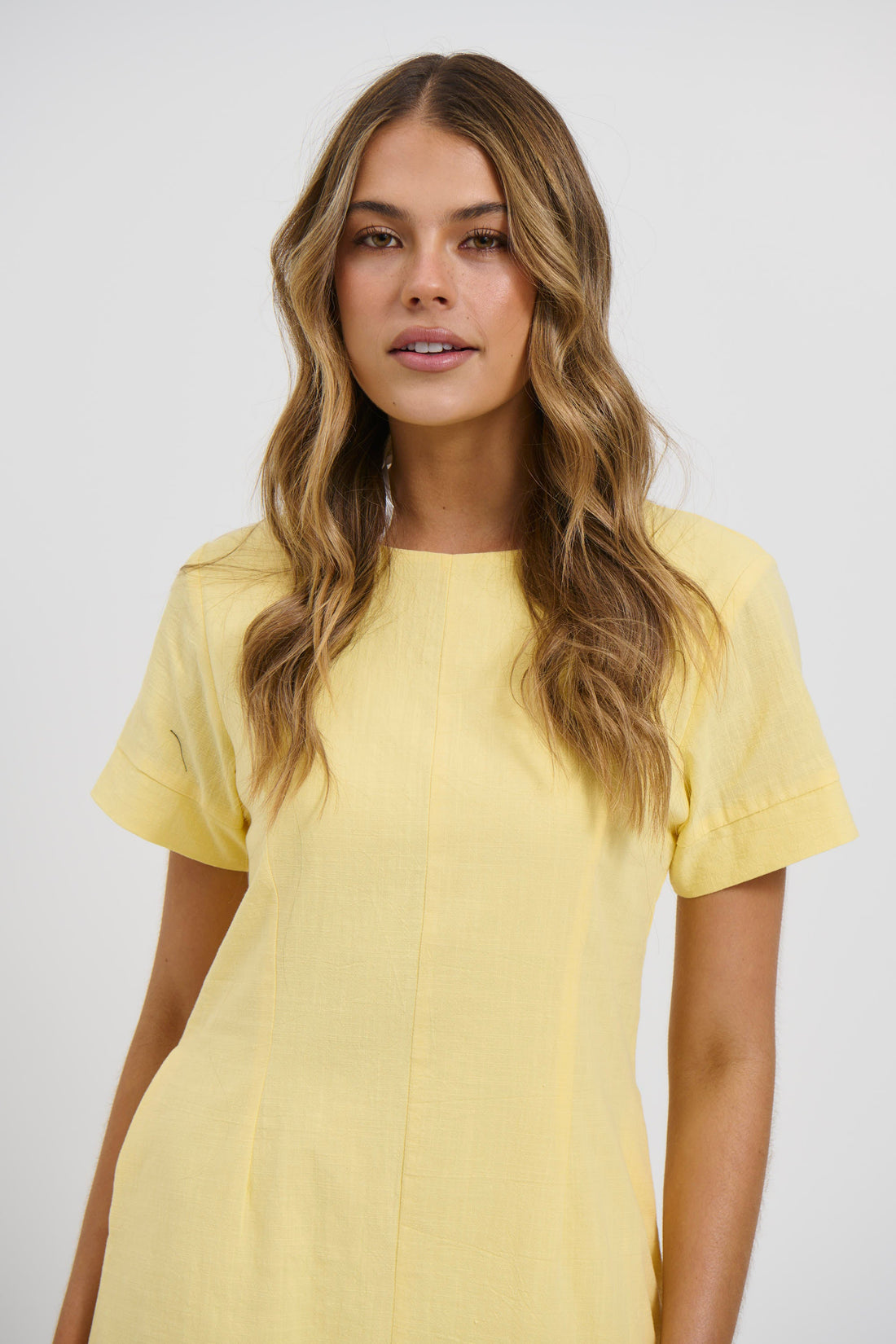 Amy Mini Dress Lemon