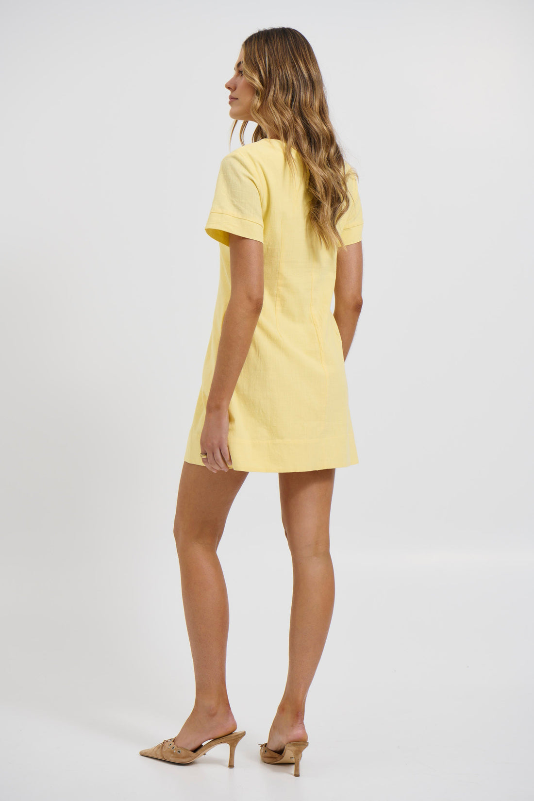 Amy Mini Dress Lemon