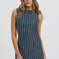 Kareena Mini Dress Blue