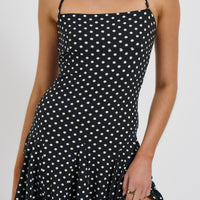 Crystal Mini Dress Black