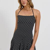 Crystal Mini Dress Black