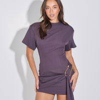 Martini Mini Dress Raisin