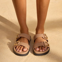 BILLINI Areli Slides Light Cashew