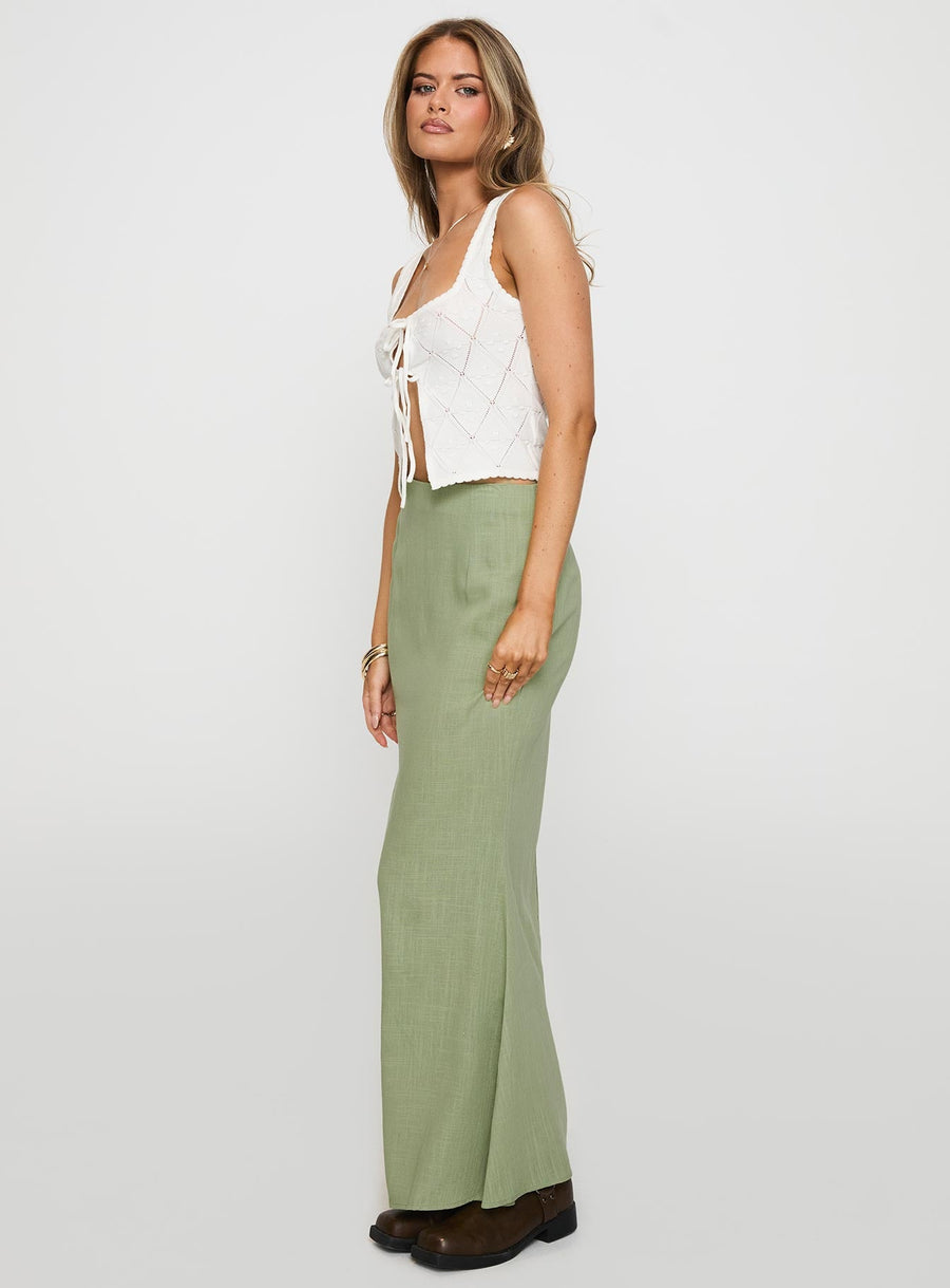 Giulia Knit Top White